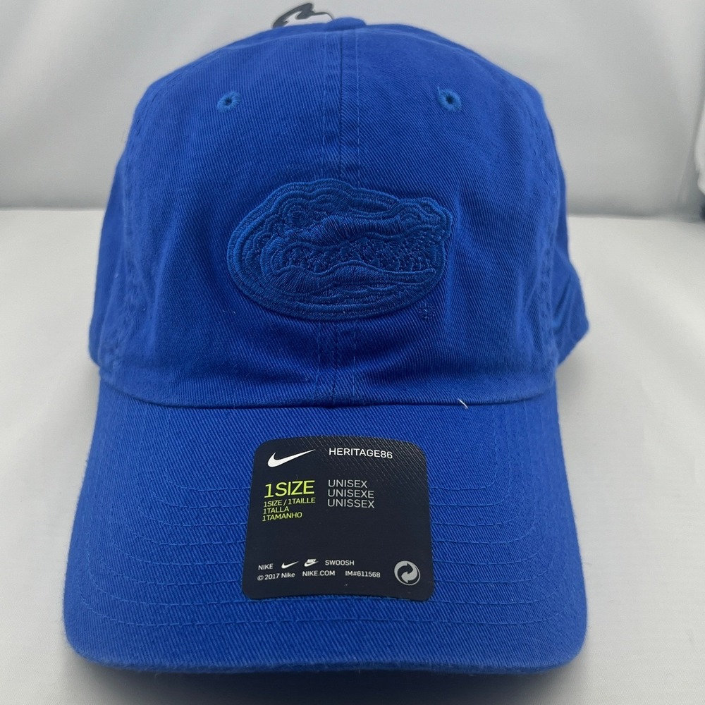 Nike Heritage86 Florida Gators Hat Men's Blue Adjustable Dri-FIT Cap 918230-480